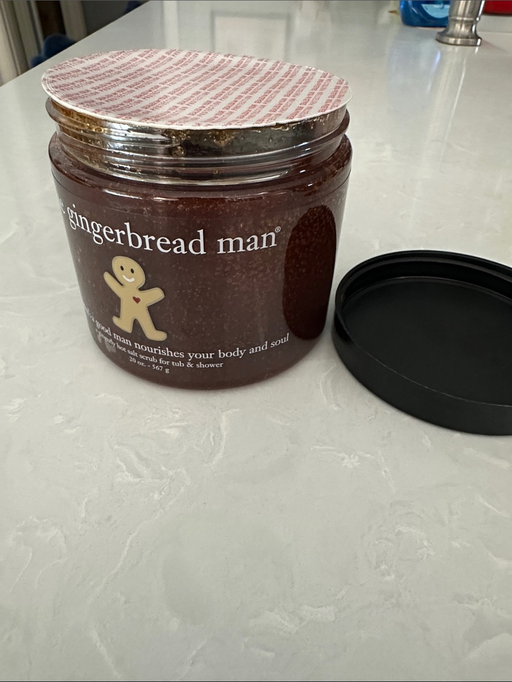 Philosophy The Gingerbread Man Hot Salt Body Scrub For Tub & Shower 20oz - Picture 3 of 5